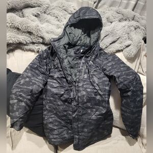 Columbia Camouflage Hooded Winter Coat Boys XL 18-20